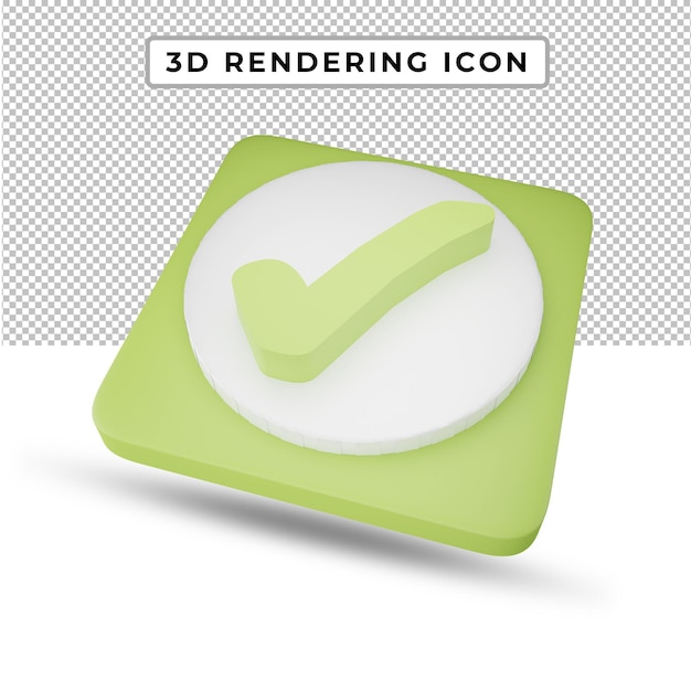 Icono de redes sociales de renderizado 3d