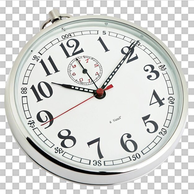 Ícono de reloj aislado en fondo transparente