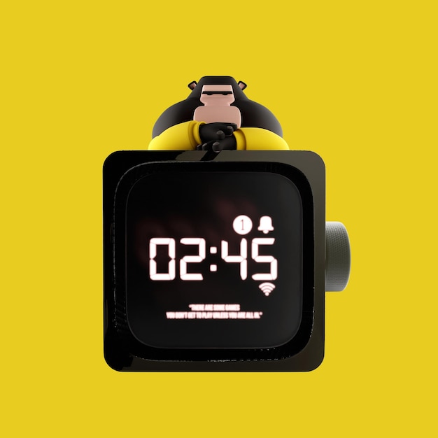 Icono de reloj mono