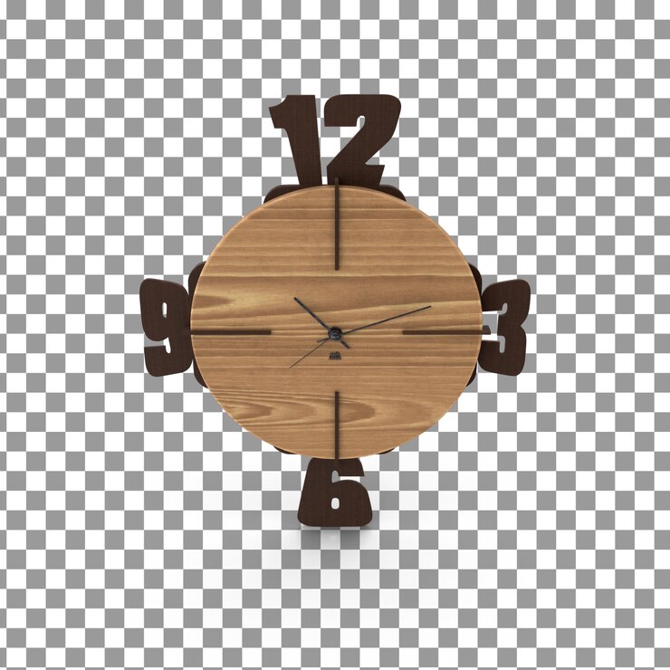 PSD ícono de reloj psd 3d en fondo aislado y transparente