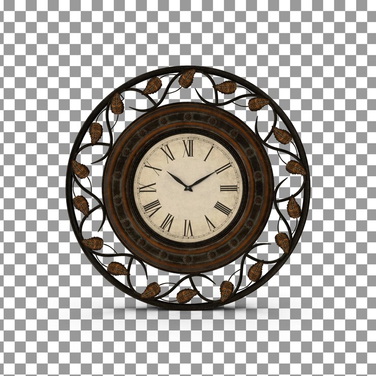 PSD ícono de reloj psd 3d en fondo aislado y transparente