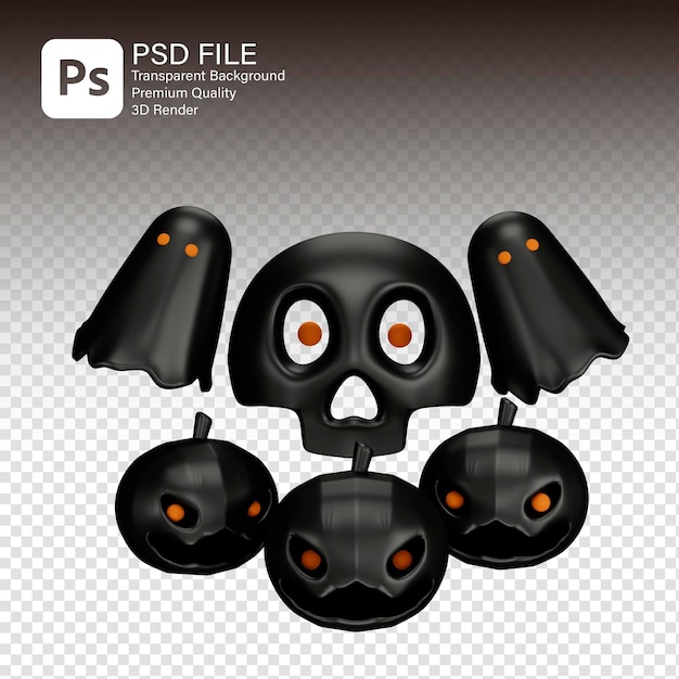 Icono de renderización 3D para la fiesta de Halloween