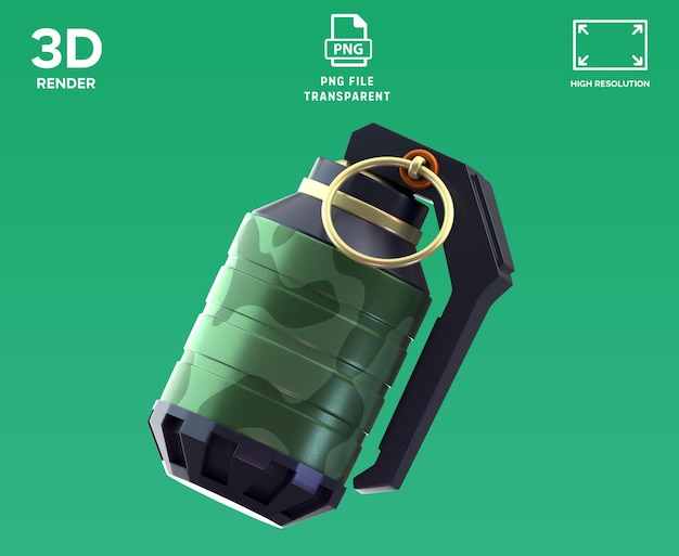 icono de renderización en 3D de flashbang