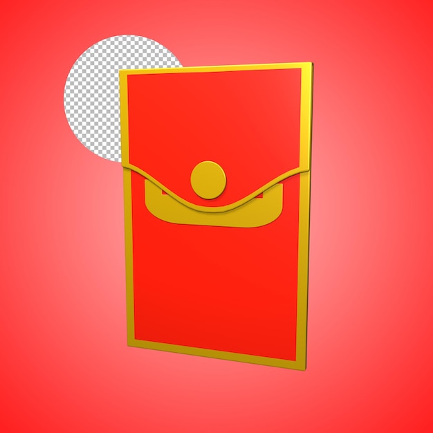 PSD icono de renderizado 3d del año nuevo chino