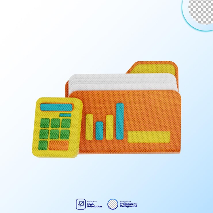 PSD icono de renderizado 3d nota y finanzas