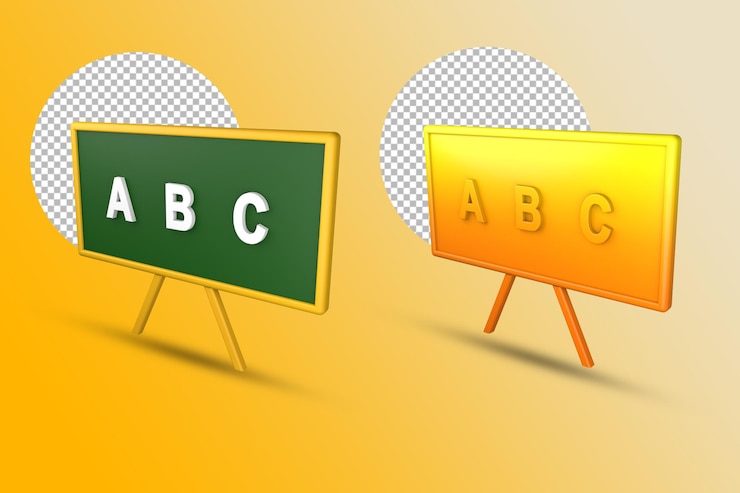 PSD icono de renderizado 3d del paquete de regreso a la escuela y educación color sólido y degradado