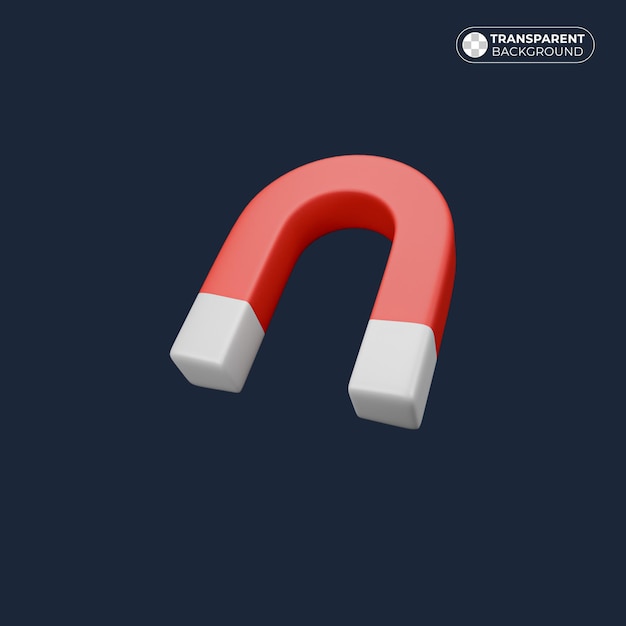 Icono de renderizado ferromagnético en 3D