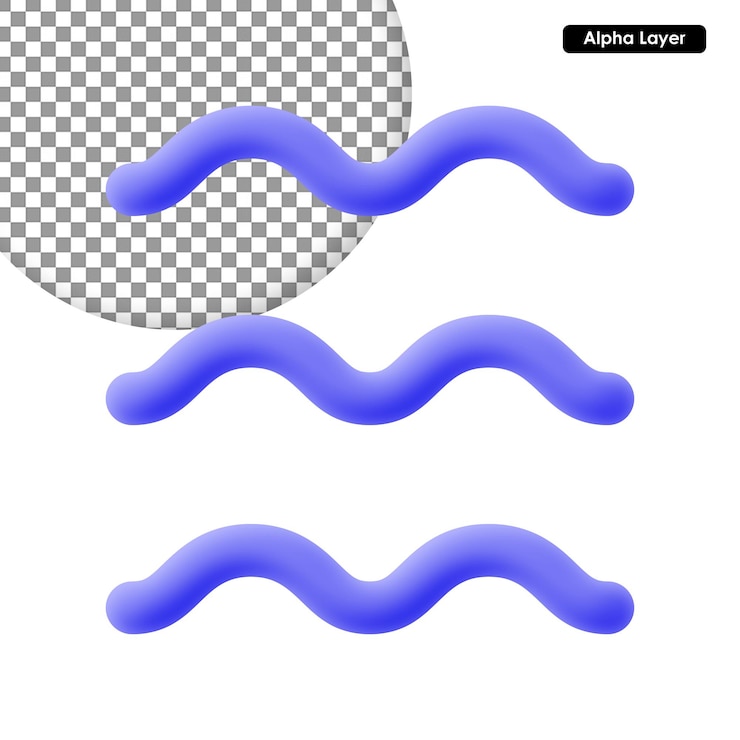 PSD icono de representación 3d de niebla