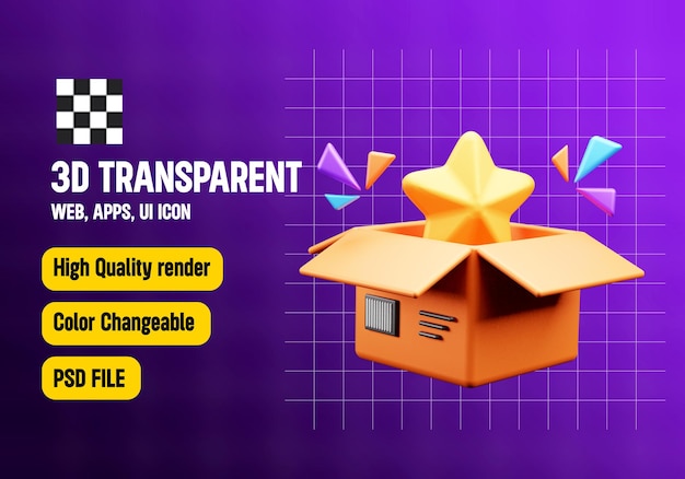 Icono de revisión de la entrega en 3D