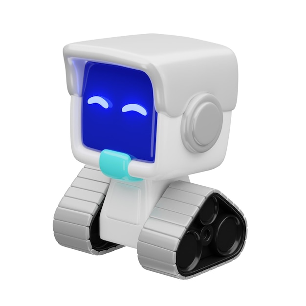 Icono de robot 3d para inteligencia artificial