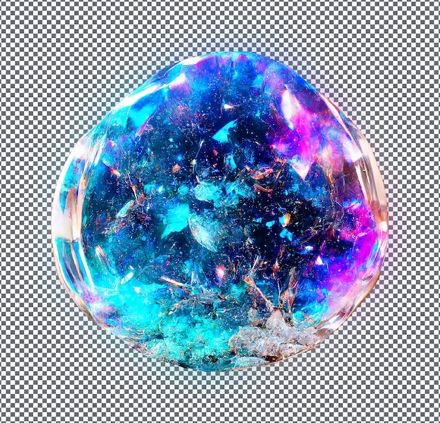 Icono de roca PSD 3D en fondo aislado y transparente