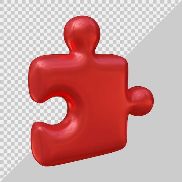 Icono de rompecabezas con estilo moderno 3d