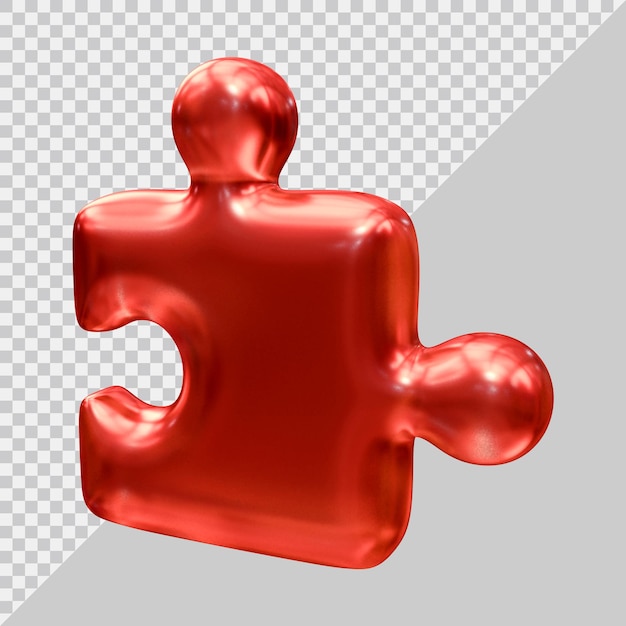 Icono de rompecabezas con estilo moderno 3d