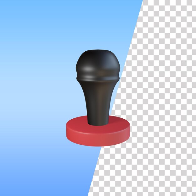 Icono de sello 3D