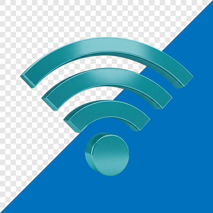 PSD icono de señal wi-fi 3d