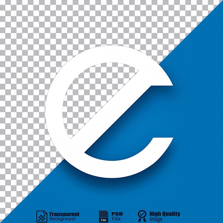 PSD el icono del símbolo de la letra está aislado