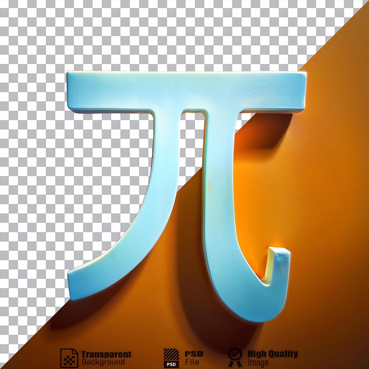 PSD el icono del símbolo pi está aislado