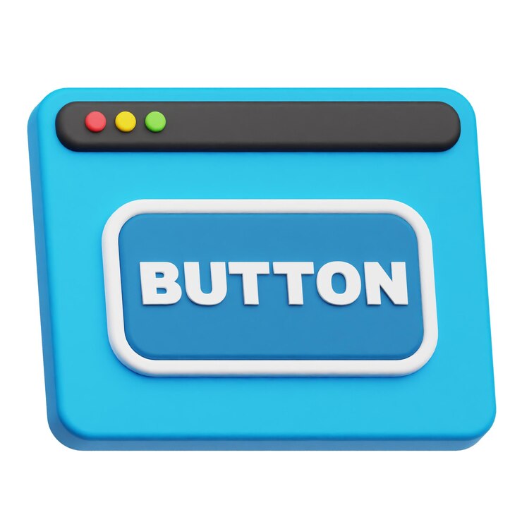 PSD icono de sitio web 3d aislado en el fondo blanco