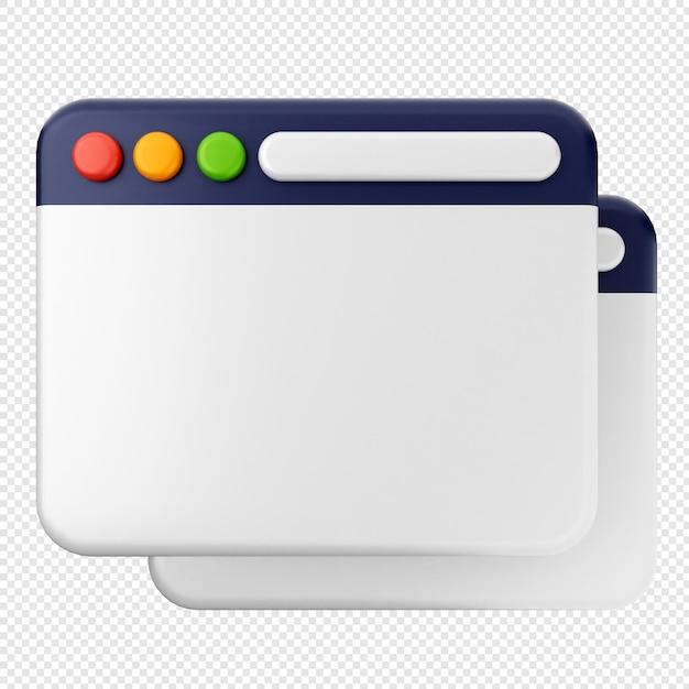 icono de sitio web 3d