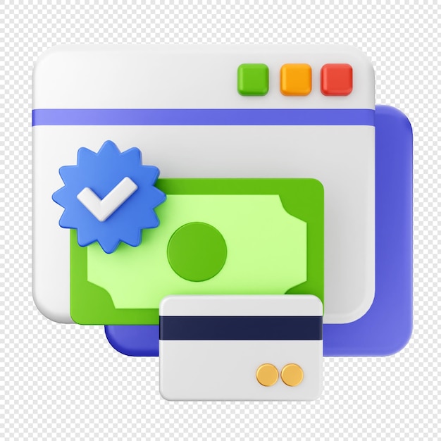 icono de sitio web 3d