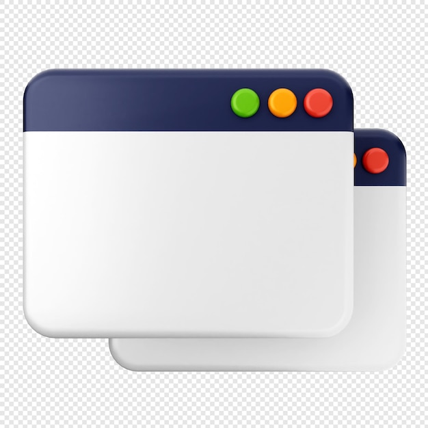 icono de sitio web 3d