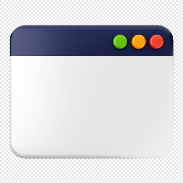 icono de sitio web 3d