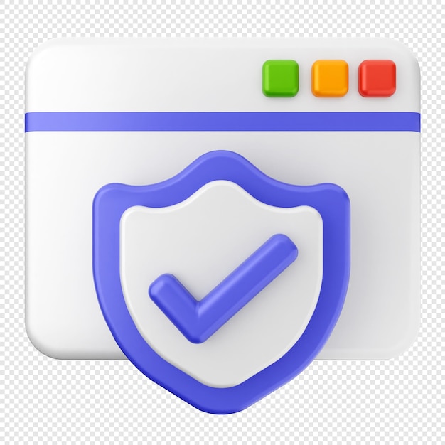 icono de sitio web 3d