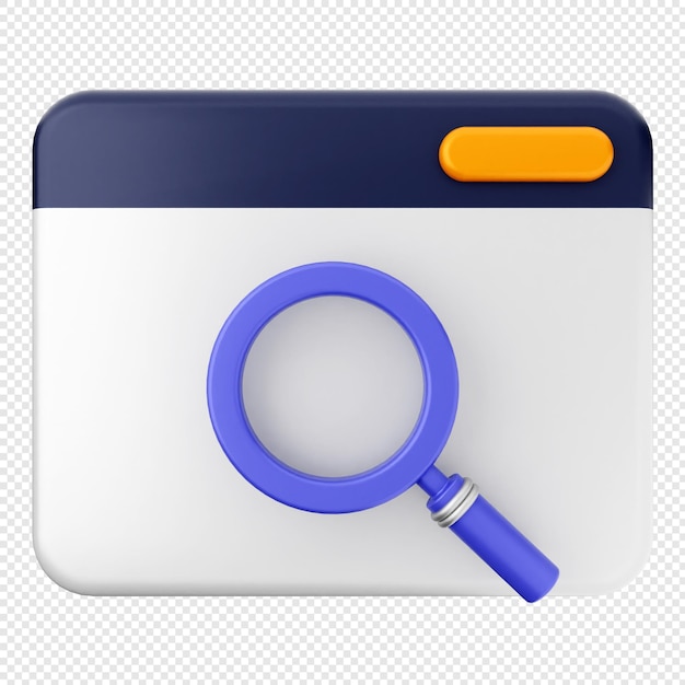 icono de sitio web 3d
