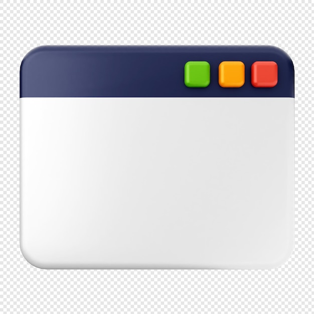 icono de sitio web 3d