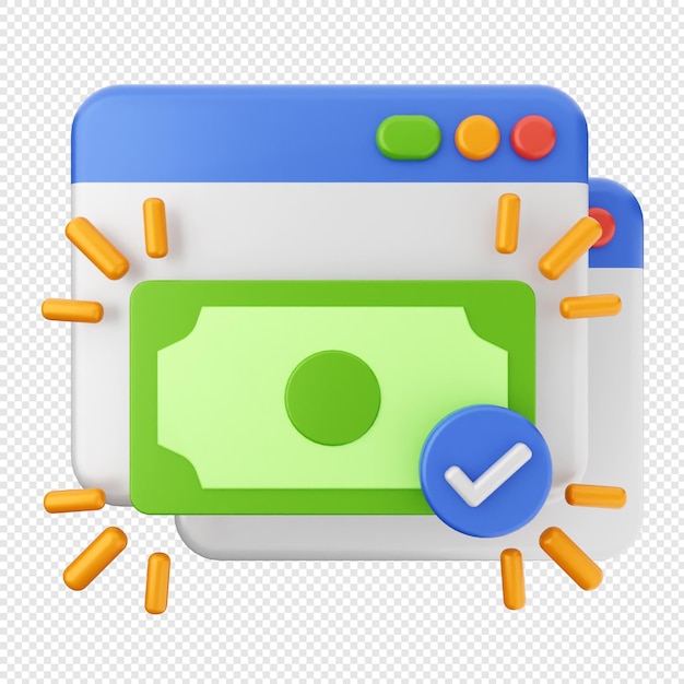 icono de sitio web 3d