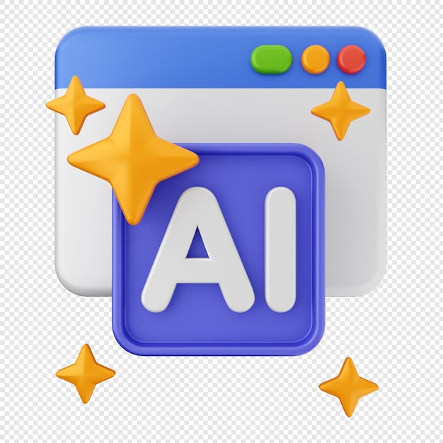 icono de sitio web 3d
