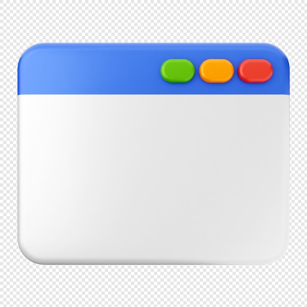 icono de sitio web 3d