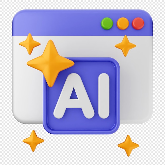 icono de sitio web 3d