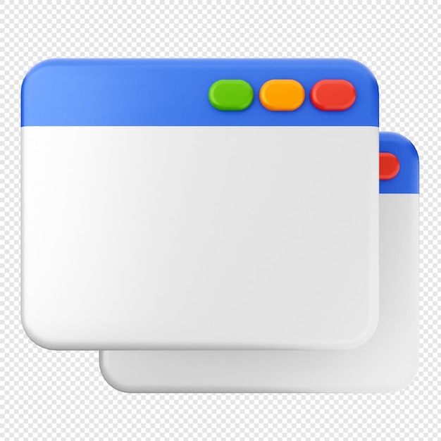 icono de sitio web 3d