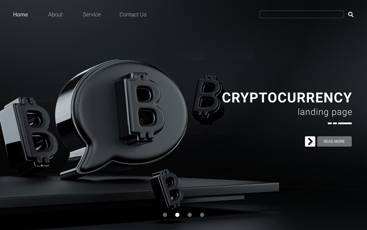 PSD icono social de criptomoneda para la cubierta de la plantilla web de negocios y marketing 3d render fondo oscuro
