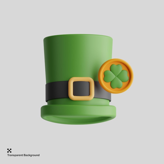 icono de sombrero de copa 3d