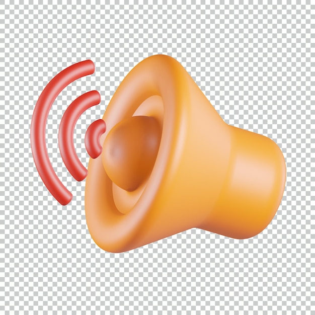 Icono de sonido 3d