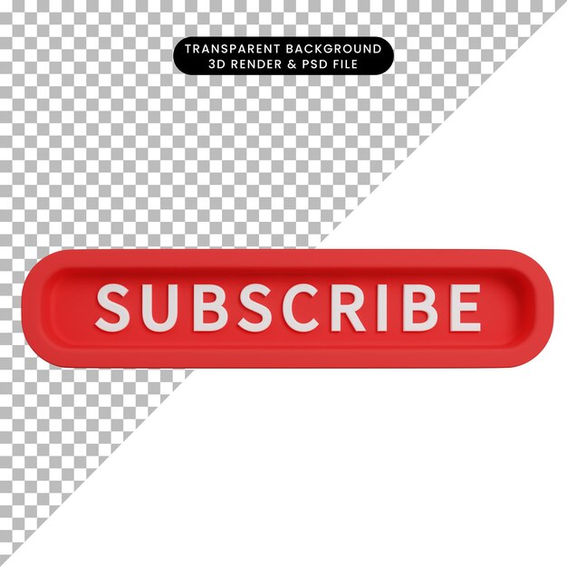 icono de suscripción de render 3d