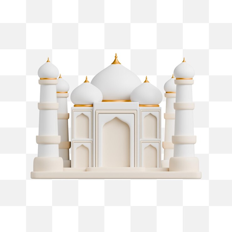 PSD icono del taj mahal en 3d