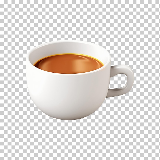 El icono de la taza de café aislado en un fondo transparente png psd