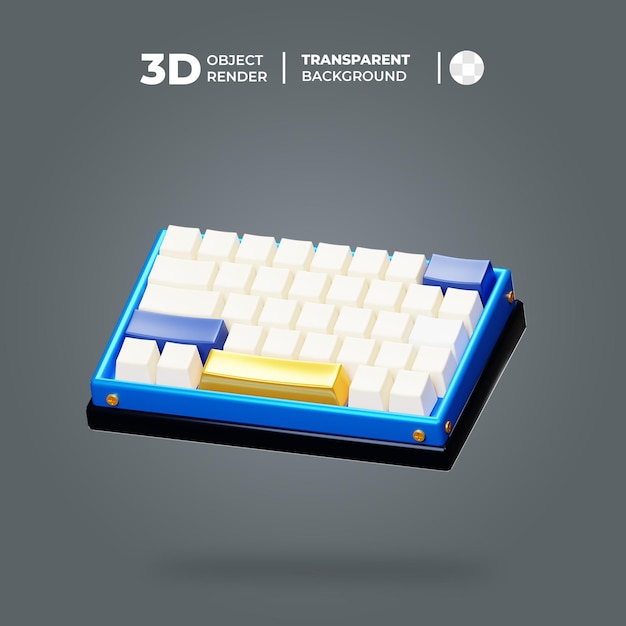 PSD icono de teclado 3d