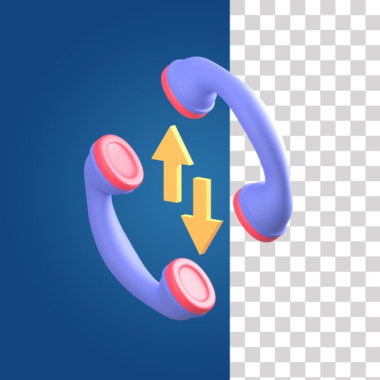 PSD icono de teléfono 3d