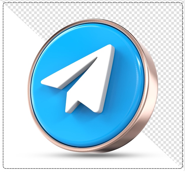 icono de telegrama 3d aislado