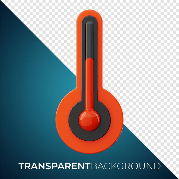 PSD icono de temperatura de navidad de invierno premium representación 3d sobre fondo aislado png