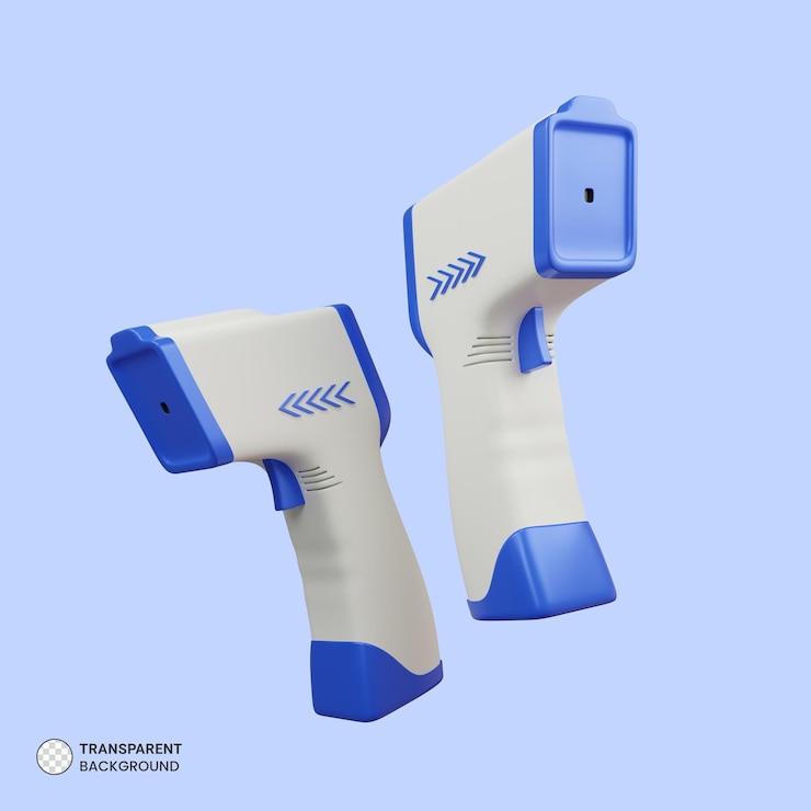 PSD el icono del termómetro médico ilustración de renderización 3d aislada