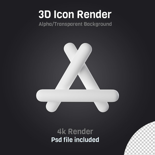 icono de la tienda de aplicaciones 3d