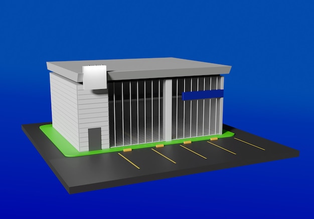 Icono de la tienda de construcción 3D
