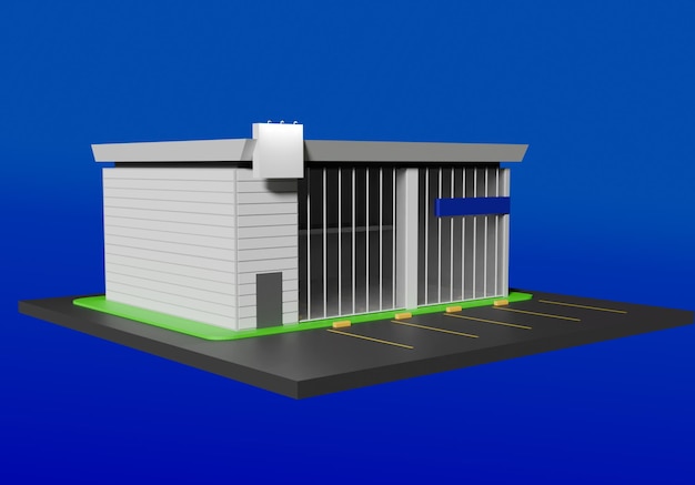 Icono de la tienda de construcción 3D