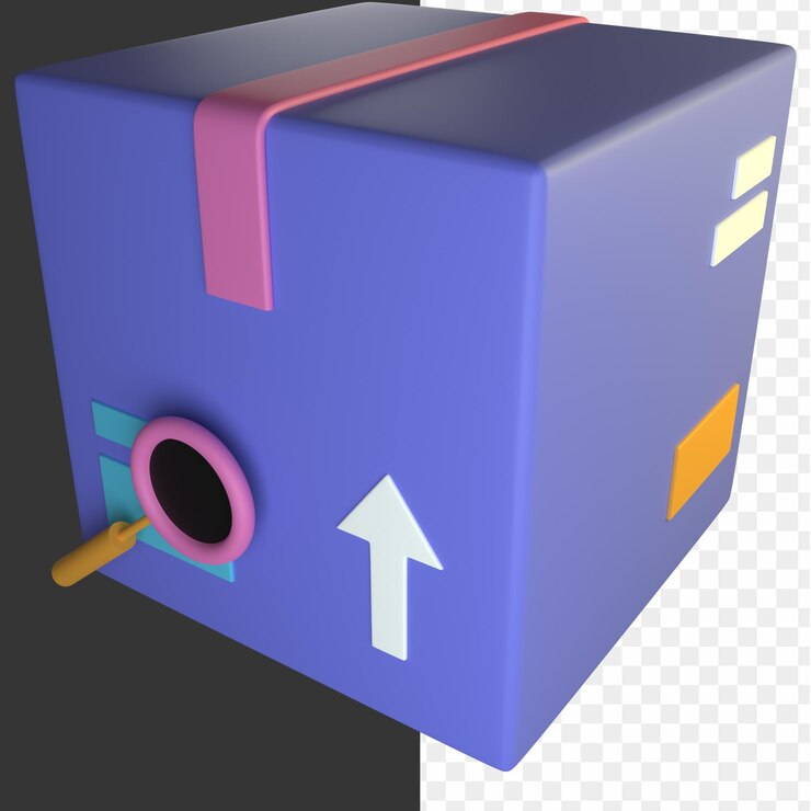 PSD icono de tienda en línea 3d