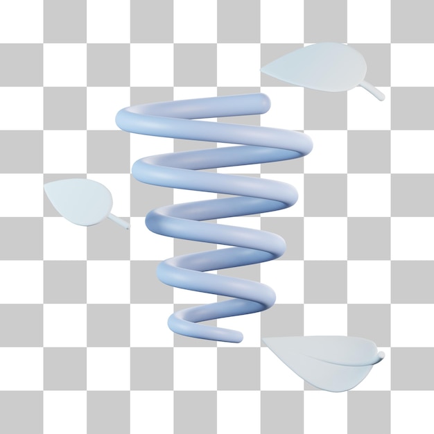 Icono de tornado 3D